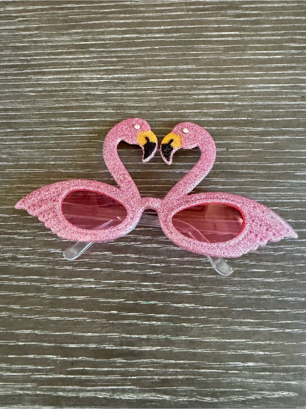 Like new Pink Glitter Flamingo Sunglasses